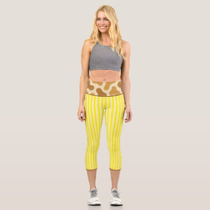 "LEMONADE SAFARI" HOCHTAILLE CAPRI LEGGINGS