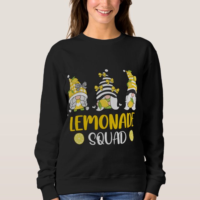 Lemonade Squad Summer Funny Gnomes Lemon Fruit Lov Sweatshirt (Vorderseite)