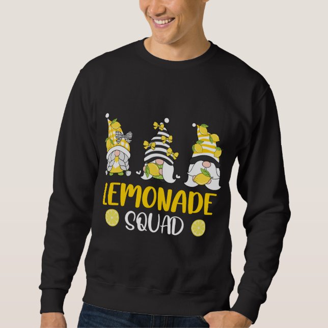 Lemonade Squad Summer Funny Gnomes Lemon Fruit Lov Sweatshirt (Vorderseite)