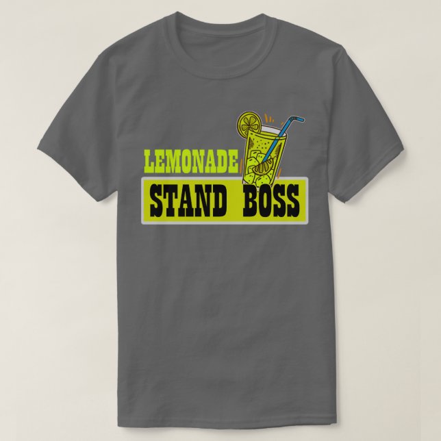 Lemonade Stand Boss Funny Lemon Juice Business T-Shirt (Design vorne)