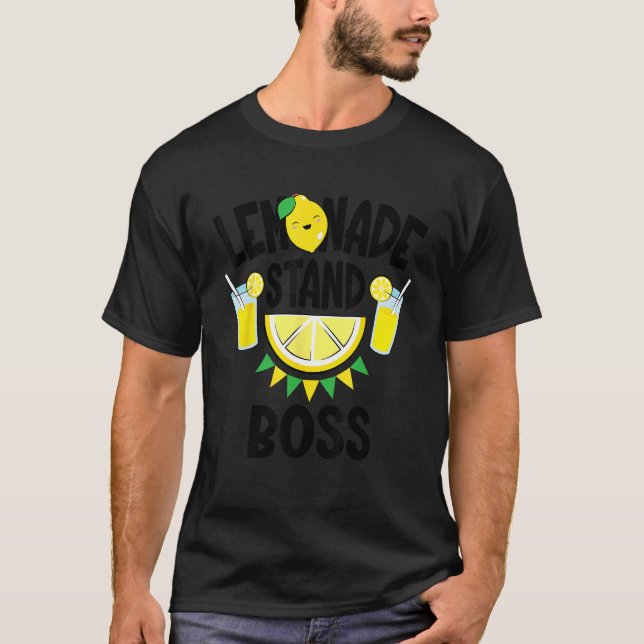 Lemonade Stand Boss Kinder Eltern T-Shirt (Vorderseite)