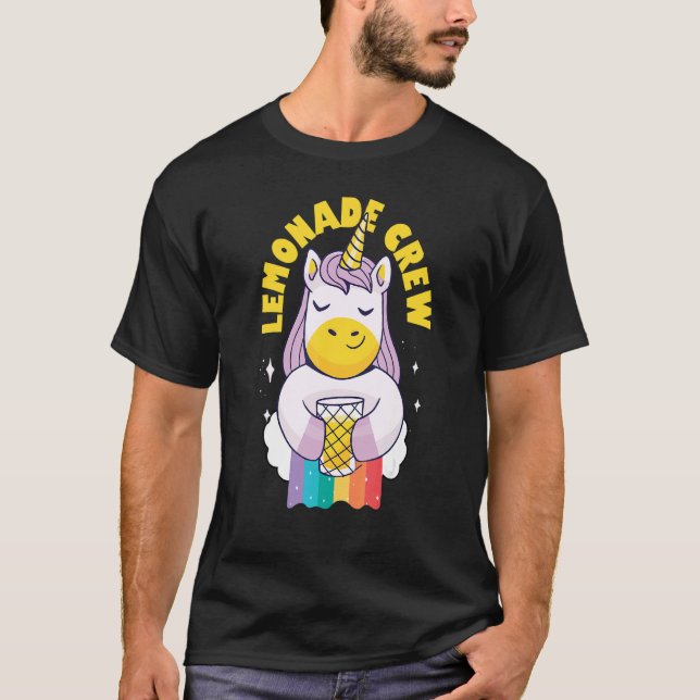 Lemonade Stand Crew Uniform Entrepreneur Kinder Un T-Shirt (Vorderseite)