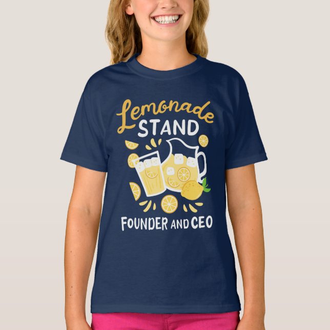 Lemonade Stand Founder CEO des Small Business Owne T-Shirt (Vorderseite)