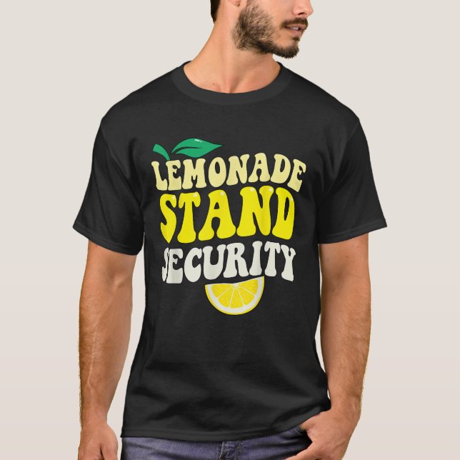Lemonade Stand Security Lemon Juice Summer Drink T-Shirt (Vorderseite)