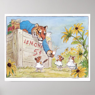 Lemonade Stand Tiger Print Poster