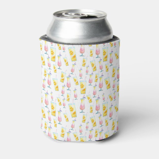 Lemonade Umbrella Drink Print Soda kann kühler Dosenkühler (Kanne Rückseite)