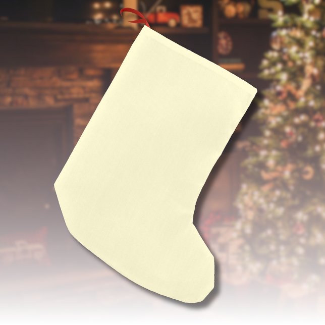 Lemonade Yellow Solid Color | Klassisches Elegant Kleiner Weihnachtsstrumpf (Von Creator hochgeladen)