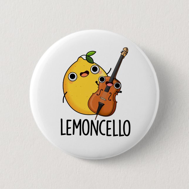 Lemoncello Funny Drink Pub Button (Vorderseite)