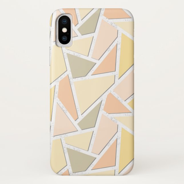 Lemongelbes Mosaikmuster Case-Mate iPhone Hülle (Rückseite)