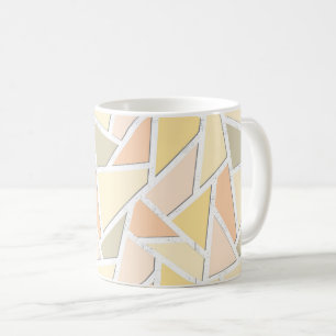 Lemongelbes Mosaikmuster Kaffeetasse