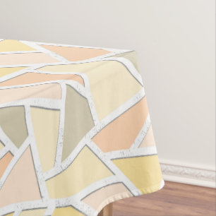 Lemongelbes Mosaikmuster Tischdecke