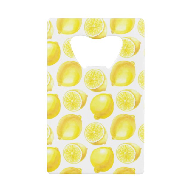 Lemonmuster Kreditkartenflaschenöffner (Vorderseite)