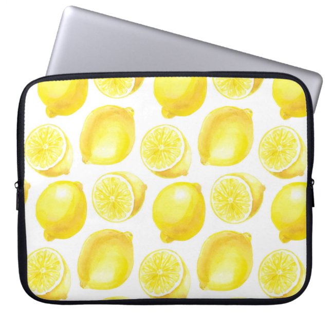 Lemonmuster Laptopschutzhülle (Vorderseite)