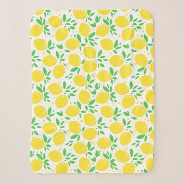 Lemons Baby Sherpa Blanket Sherpadecke (Vorderseite)