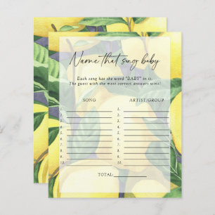 Lemons - Benennen Sie dieses Lied Baby Duschgame