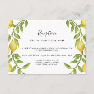 Lemons Blossom Grüne Blumenzwiebelempfehlung Begleitkarte