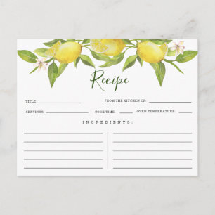 Lemons Blossom Grüne Brautparty Rezept Karte