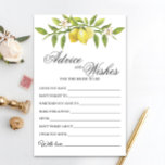 Lemons Blossom Grüne Wünsche & Beratung Karte<br><div class="desc">Genießen Sie Ihr Brautparty mit diesen lustigen Spielen. Personalisieren Sie mit der Braut zu sein Name und Datum der Dusche. Für weitere Anpassungen klicken Sie bitte auf den Link "Weiter anpassen". Wenn Sie Hilfe benötigen,  kontaktieren Sie mich bitte.</div>