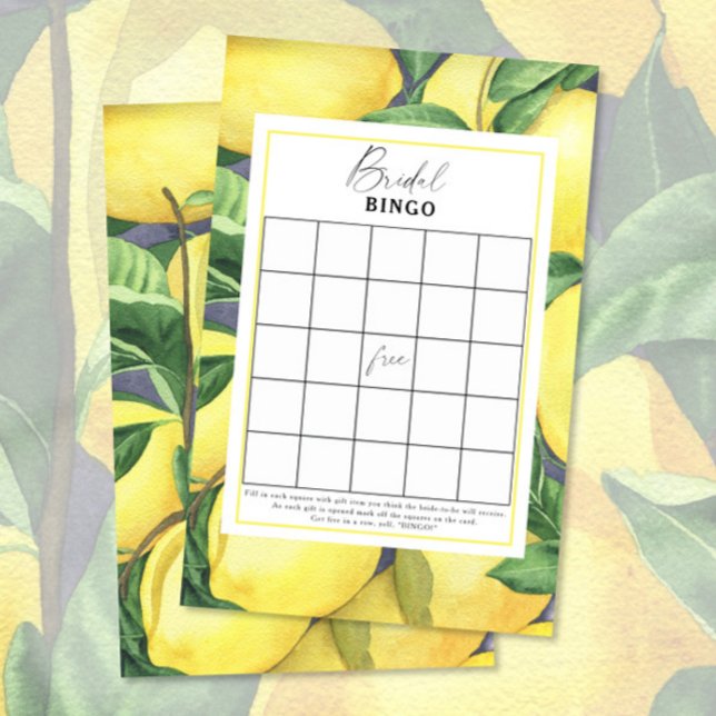 Lemons Citrus - Brautparty-Bingo-Spiel (Von Creator hochgeladen)