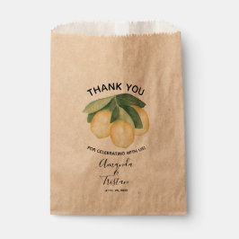 Lemons Citrus Vielen Dank Geschenktütchen