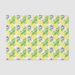 Lemons Damask Pattern Seidenpapier