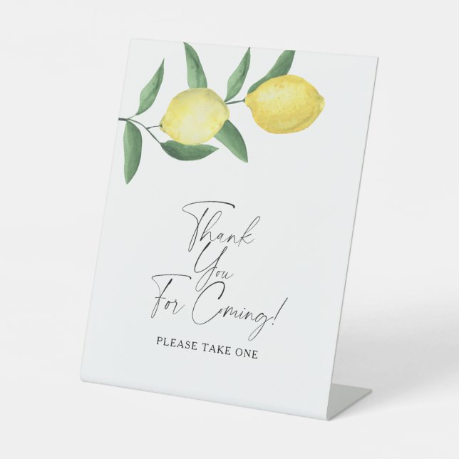 Lemons - Danke, dass du gekommen bist Poster Sockelschild (Vorderseite)