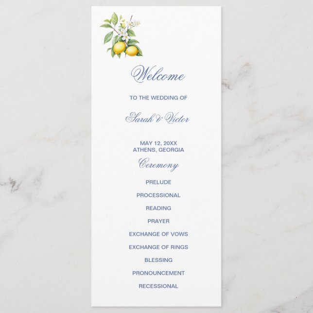 Lemons Double Sided Flat Program Programm (Vorderseite)