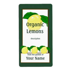 Lemons Gardener Label