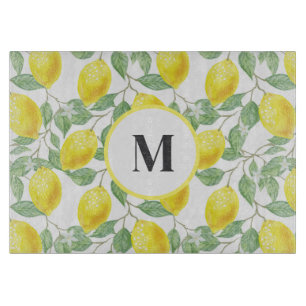 Lemons Glass Cutting Board Schneidebrett