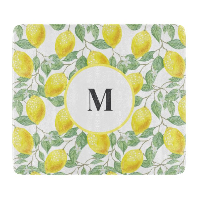 Lemons Glass Schneidebrett (Vorderseite)