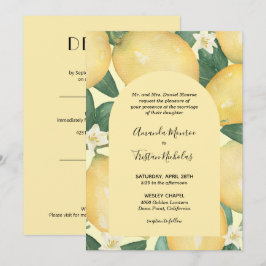 Lemons Greenerity Wedding All in One Invites