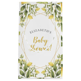 Lemons Greenery Baby Shower Kleine Geschenktüte
