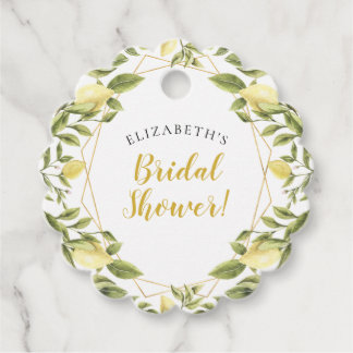 Lemons Greenery Brautparty Geschenkanhänger