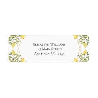 Lemons Greenery Rücksendeadresse