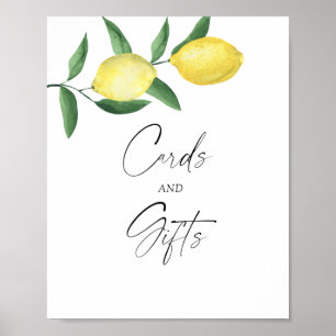 LEMONS - KARTEN UND GIFTS-Plakat Poster