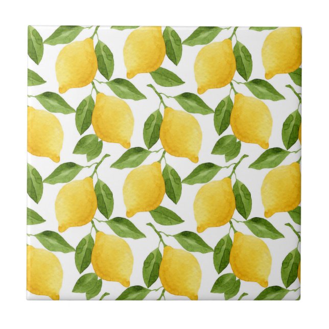 Lemons Keramik Tile/Untersetzer Keramik Tile Fliese (Vorderseite)