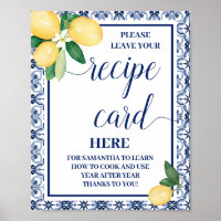 Lemons Mediterranes Verlass Rezept Card Duschzeich