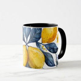 Lemons Motif Tasse