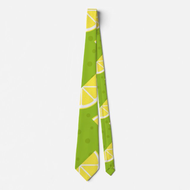 Lemons Muster Krawatte (Vorderseite)