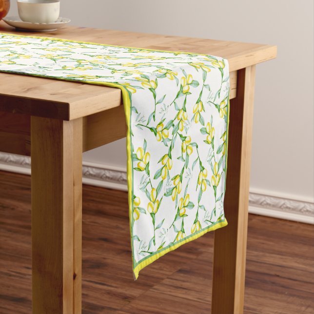 Lemons pattern  short table runner kurzer tischläufer (Beispiel)