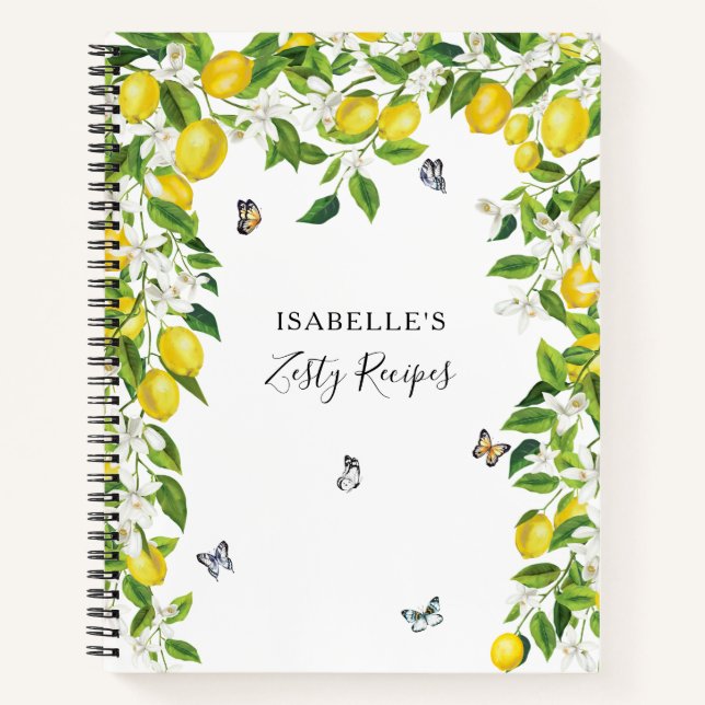 Lemons Rezept Notizbuch (Vorderseite)