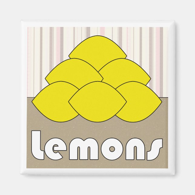 Lemons Series 3 Square Magnet (Vorne)