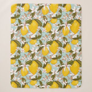 Lemons Sherpa Blanket Sherpadecke