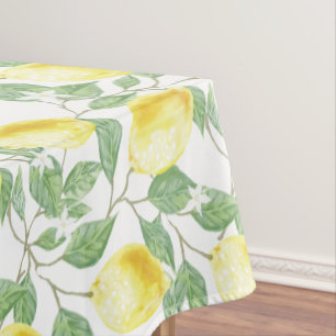 Lemons und Blätter Design Tablecloth Tischdecke