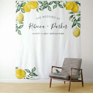 Lemons WEDDING Backdrop Foto Stand Wandteppich