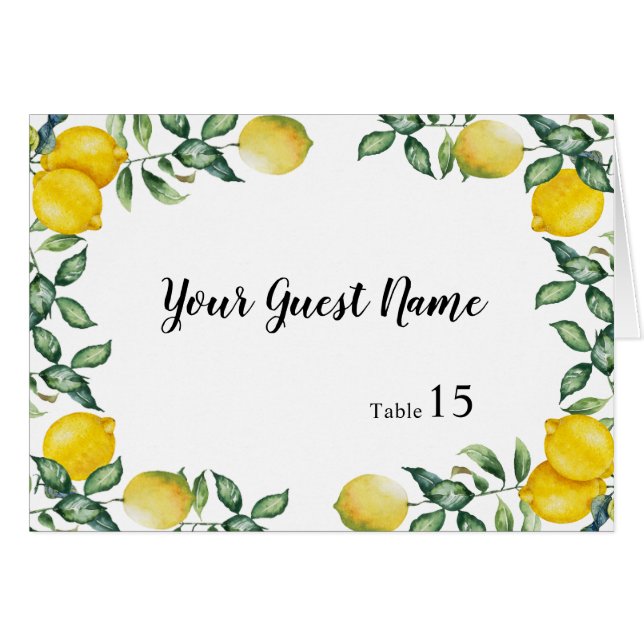 Lemons Wedding Sie schreiben benutzerdefinierte Pl (Vorderseite (Horizontal))