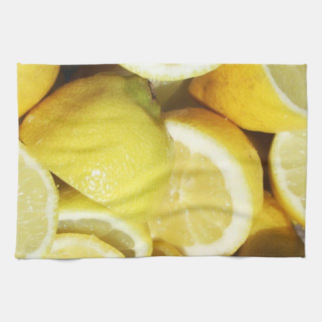 Lemons Yellow Geschirrtuch (Horizontal)