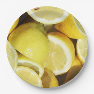Lemons Yellow Pappteller