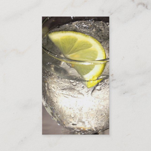 Lemonwater - Lebensmitteldienst-Visitenkarte - Visitenkarte (Vorderseite)