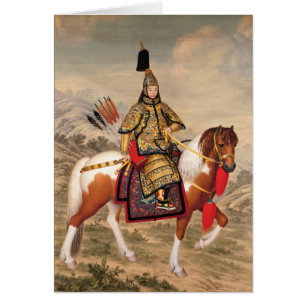 L'empereur de Qianlong dans l'armure cérémonieuse